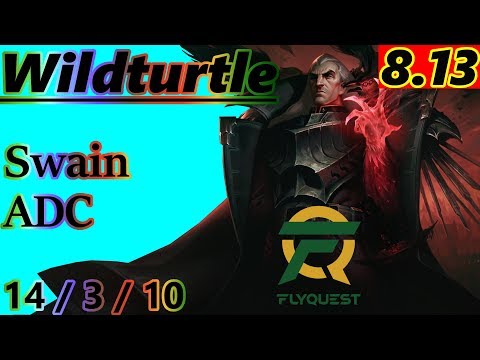 Wildturtle as Swain VS Kai'Sa ADC - S8 Patch 8.13 - NA Challenger - Full Gameplay