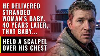 Trucker Delivered Stranded Woman's Baby. 40 Years Later, That Baby Held a Scalpel Over His Chest...
