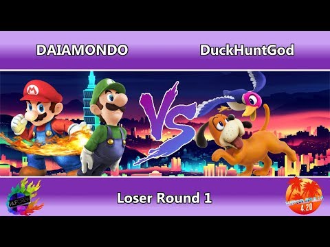 Vaporapulia 4.20 Bari - DAIAMONDO (Luigi/Mario) vs DuckHuntGod (DuckHuntDuo) Losers Round 1