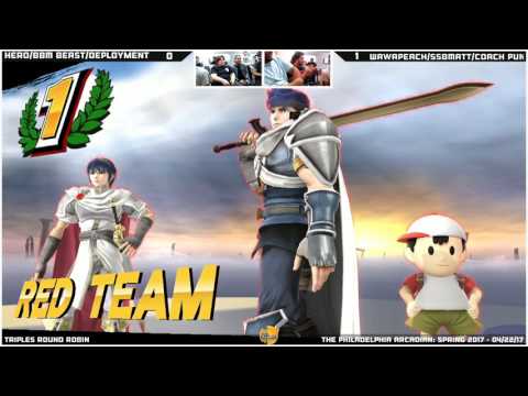 PSPA 2017  Hero Beast Deployment vs Coach SSBMatt WawaPeach   Round Robin   Smash 4 Triples