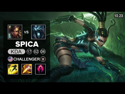 Spica Nidalee vs Karthus Jungle - NA Challenger Patch 10.23