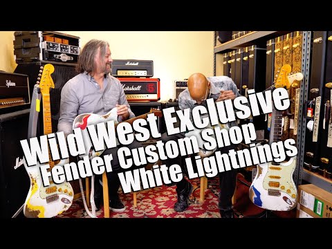 Fender Custom Shop Wild West White Lightning 2.0 Stratocaster HSS Rosewood Board 22 Frets Heavy Relic Graffiti Yellow image 14