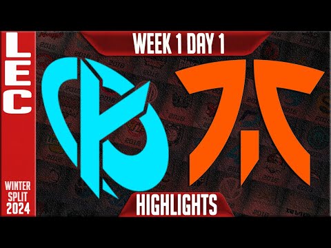 KC vs FNC Highlights | LEC Winter 2024 Week 1 Day 1 | Karmine Corp vs Fnatic
