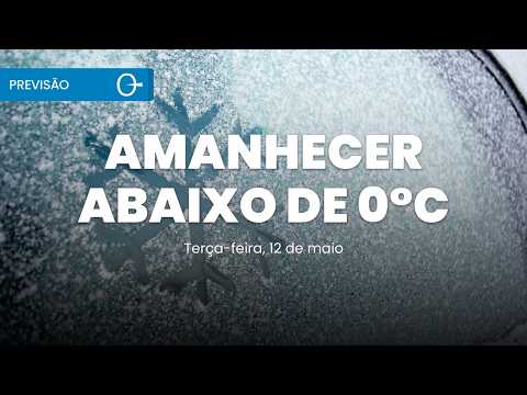 Previsão do tempo: onda de frio mantém geada e amanhecer abaixo de 0°C