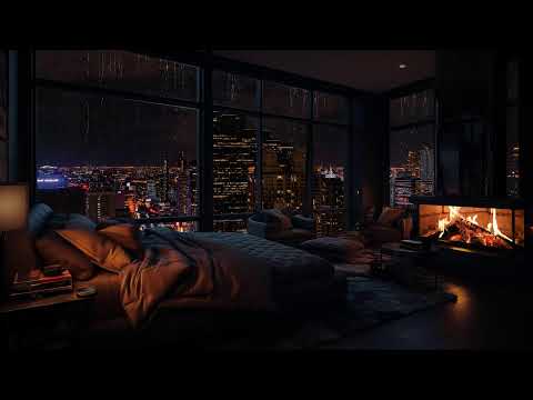 Ultimate Relaxation: Rain and Fireplace Ambience - Banish Stress, Welcome Sleep