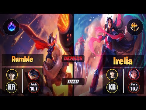 Doinb RUMBLE (Mid) [Arcane Comet] VS Tempt IRELIA - Challenger KR Patch 10.7