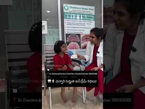 Ice cream stories by little Samhitha! #dentalcare #hyderabad #kidsdentalcare