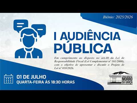 Audiência Pública nº 01/2026 - 01/07/2026