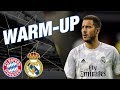 Real Madrid warm-up before Bayern Munich match