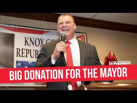 Glenn “Kane” Jacobs Presents $100K Check To ‘Knoxville Public Safety Foundation’ At WWE Live Event