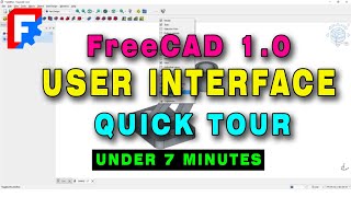 FreeCAD 1.0 User Interface Tutorial for Absolute Beginner | Best Free CAD Software #freecadtutorial