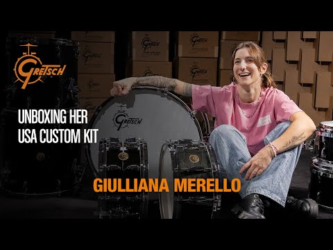 UNBOXING 🥁📦 Giulliana Merello's new Gretsch Drums USA Custom kit