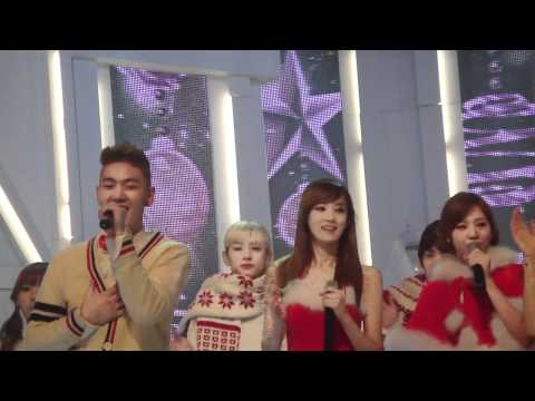 [fancam]111222 M-countdown AS&Pledis boys - Xmas special(2)