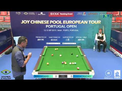 Ben Rowland VS Jose Cachucho - Last 32 - 2019 Joy Chinese Pool Euro Tour Portugal Open