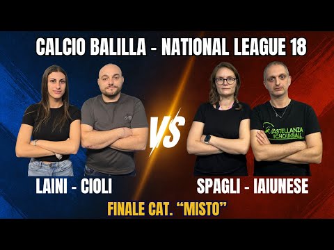FINALISSIMA! Calcio Balilla National League 18 cat. MISTO