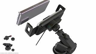 Držiak s Qi dobíjaním, motoricky ovládaný s dvojitou cievkou, horizontálna/vertikálna pozícia