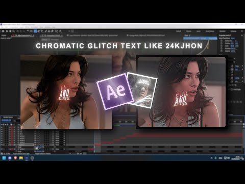 ​ ‪@24KJHONEDITZ‬ Chromatic Glitch Text Effect in After Effects (EASY Tutorial)