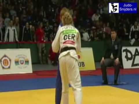 Judo 2009 Hamburg: Willeboordse (NED) - Pufahl (GER) [-63kg].