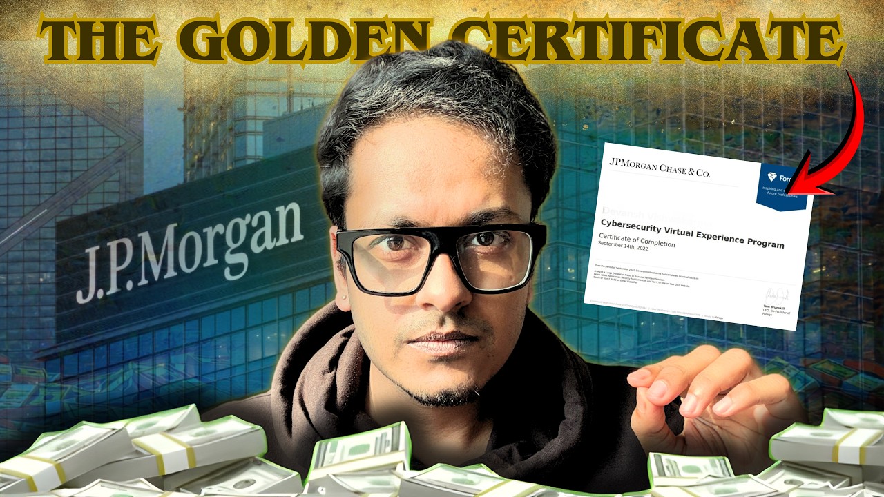 Don’t Miss This JP Morgan Internship 😰 | Free Certificate Worth Lakhs + Real Job Experience 2025