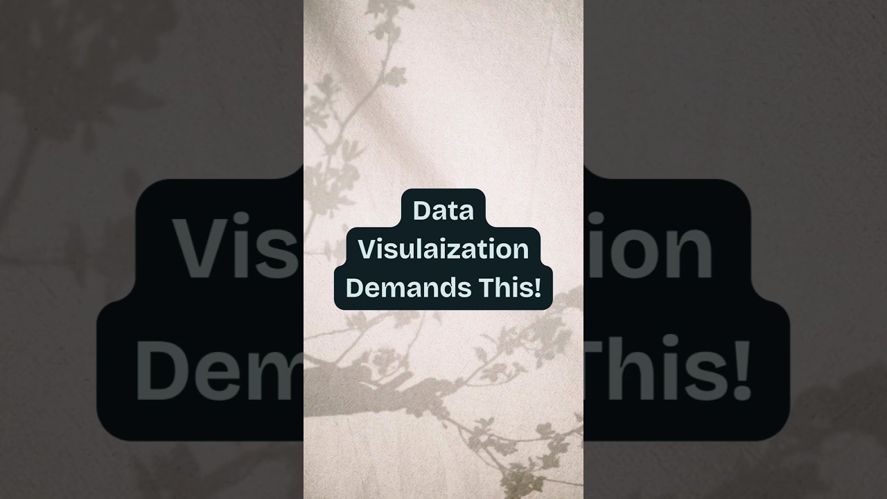 Data Visualization DEMANDS This! ✅️ #shorts #datavisualization