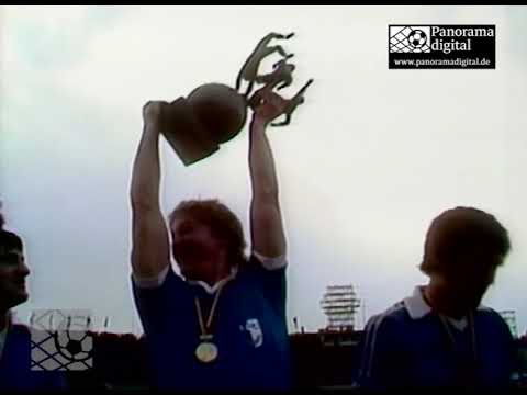 Bilder des Triumphes! Übergabe des FDGB-Pokals an den 1. FC Magdeburg in Berlin, 28.04.1979
