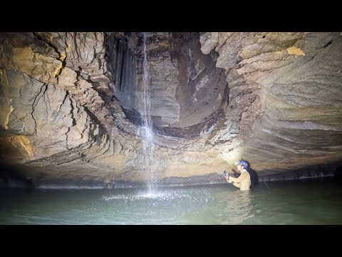 Cavers Climb Waterfall To Find Ancient Cat Paws, Snake Fossils, And Magic Crystals