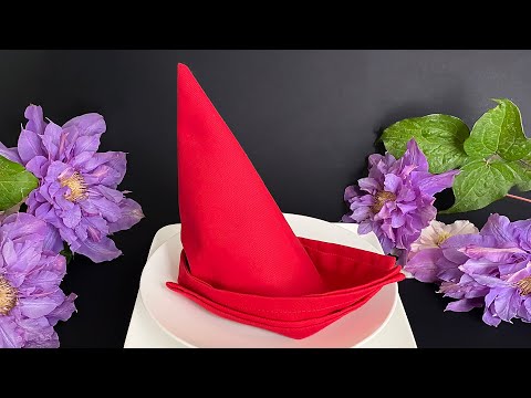 How to Fold a Sailboat Napkin