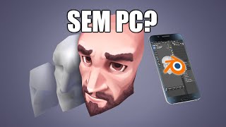Me limitei para provar que Arte 3D é acessível - Passo a passo no celular - Blender