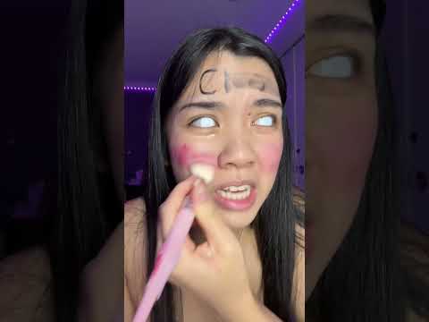 BLIND MAKEUP!! #makeup #challenge #blind