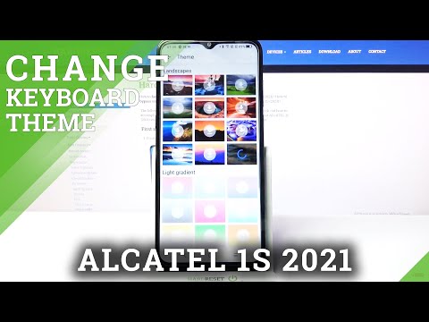 How to Change Keyboard Theme – Manage Keyboard Style on ALCATEL 1S 2021