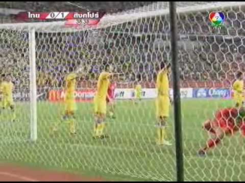 Thailand 0-1 Singapore : 1st Half Highlights : 2011 Asian Cup Qualifiers