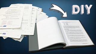 📚 Easy LOOSE SHEET BOOKBINDING 👉 Make Your Own DIY Hardcover Book [Step by Step] 📖✂️