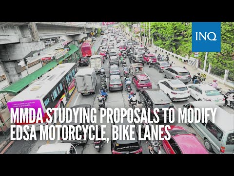 MMDA studying proposals to modify EDSA motorcycle, bike lanes