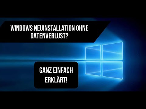 Windows 10 Neuinstallation OHNE Datenverlust? Ganz Einfach erklärt! (Deutsch/GER)
