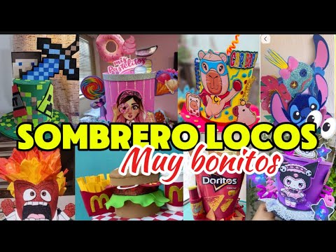80 ideas de sombreros locos | súper divertidos para este día del niño 😎🎉 #diy #diadelniño