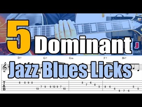 5 Easy Jazz Blues Guitar Licks For Beginners - PDF Method With Audio