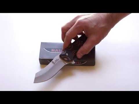 Bad Blood Knives Dreadnaught Flipper Knife Camo G-10 handles