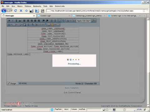 DotNetNuke Tutorial - Customize Login with Dynamic Login Module - part 1/2 - Video #174