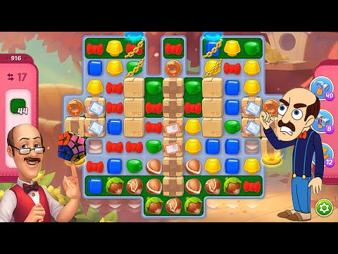 Homescapes - Level 916 Super Hard Level No Boosters Gameplay Walkthrough - New Update