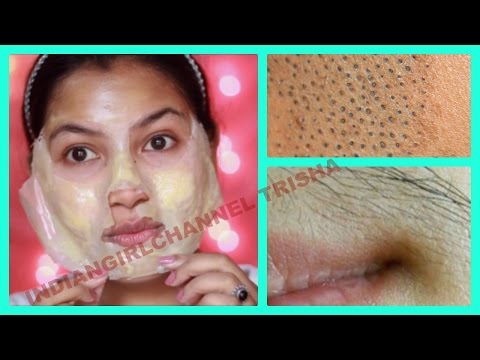 Remove  Unwanted Facial Hair, Blackheads & Whiteheads at Home/get clear skin/orange peel off mask Video