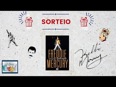 Freddie Mercury + Sorteio #As3Artes #sorteio #freddiemercuryabiografiadefinitiva