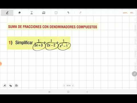 Suma de fracciones con denominadores compuestos