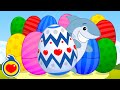 10 Huevos de Pascua Gigantes de Colores Con Las Mejores Canciones Infantiles ♫ Plim Plim