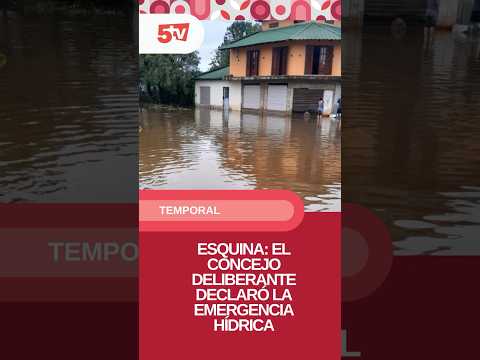 ⚠️ Emergencia hídrica en Esquina