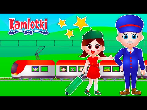 JEDZIE POCIĄG Z DALEKA – WSIADAĆ, WSIADAĆ, JEDZIEMY! 🚂 – Piosenka dla dzieci | Kamlotki