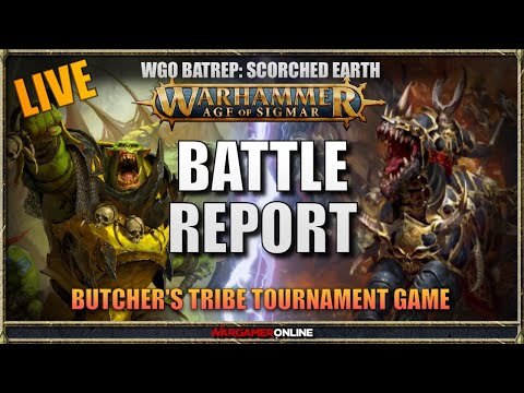 LIVE: Slaves to Darkness vs Orruk Warclans, Butcher's Tribe Tournament Battle Report (TTS)