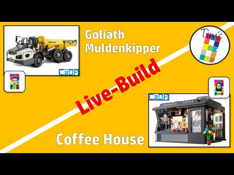 Live-Build: CaDA Master C61054W - Articulated Dump Truck | CaDA C66005W - Coffee House