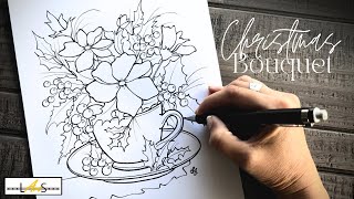 Christmas Inspired Design: Master the Art of Floral Bouquets! A Step-by-Step Tutorial Part 1 of 2