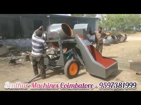 Concrete Mixer With Hydraulic Hopper