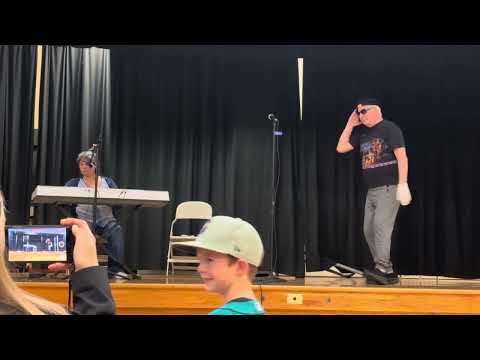 The Robot Runway by Exotik with David my backup dancer @ talent show.